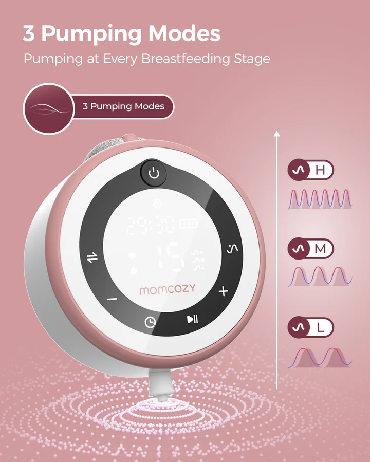 Momcozy V1 Pro Hospital-Grade, Hands-Free & Portable Wearable Pump, Double