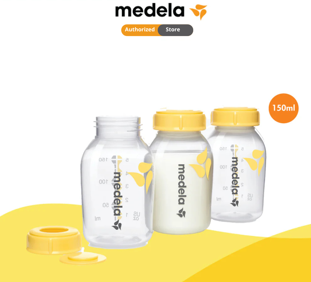 Medela Breast Milk Bottle (150Ml /5Oz) X 3 Pcs / (250Ml /8Oz) X 2 Pcs