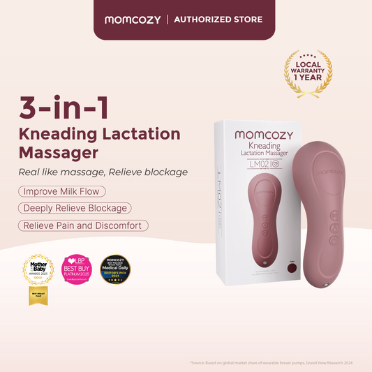Momcozy 3-in-1 Kneading Lactation Massager with Heat