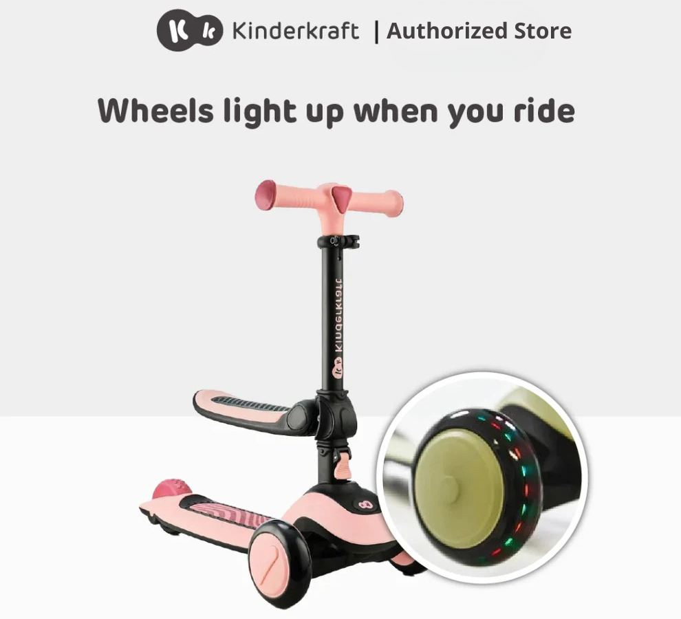 Kinderkraft Scooter 2-In-1 Halley Suitable For 2 Years Old