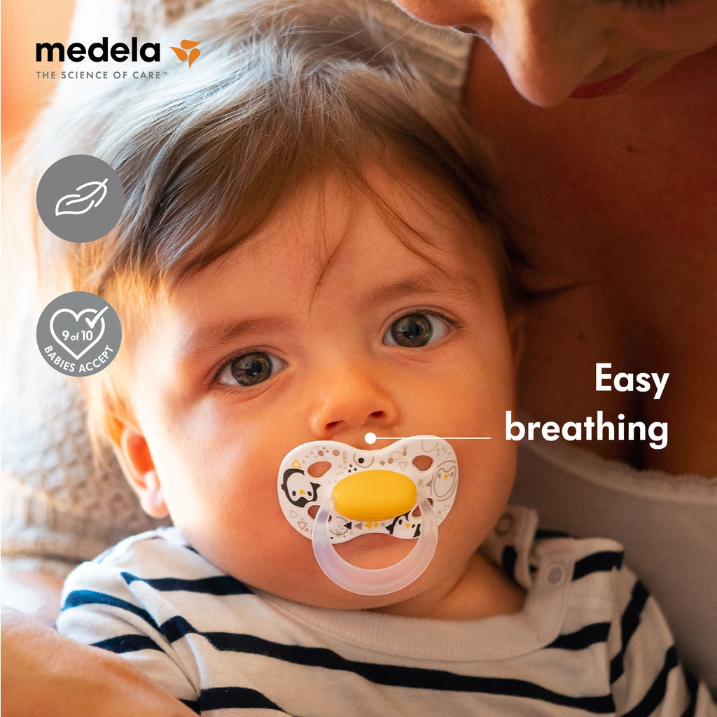 Medela Baby Original Pacifier | [ 0-6 Months, 6-18 Months ] [ 2Pcs / Pack ]