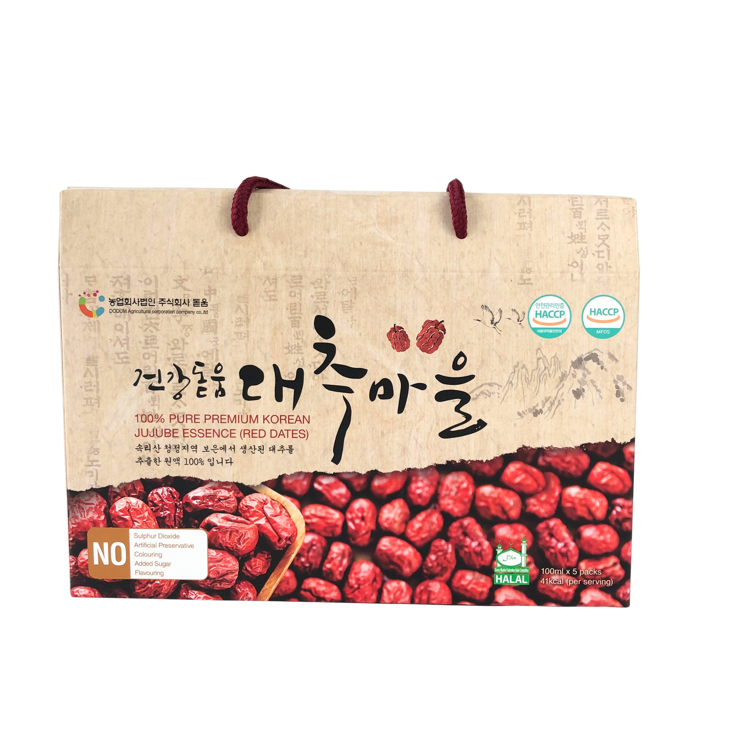Dodum Korean Jujube Essence (100Ml X 5 Packs)