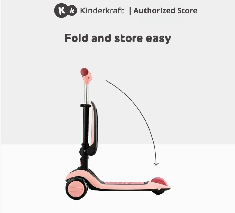 Kinderkraft Scooter 2-In-1 Halley Suitable For 2 Years Old