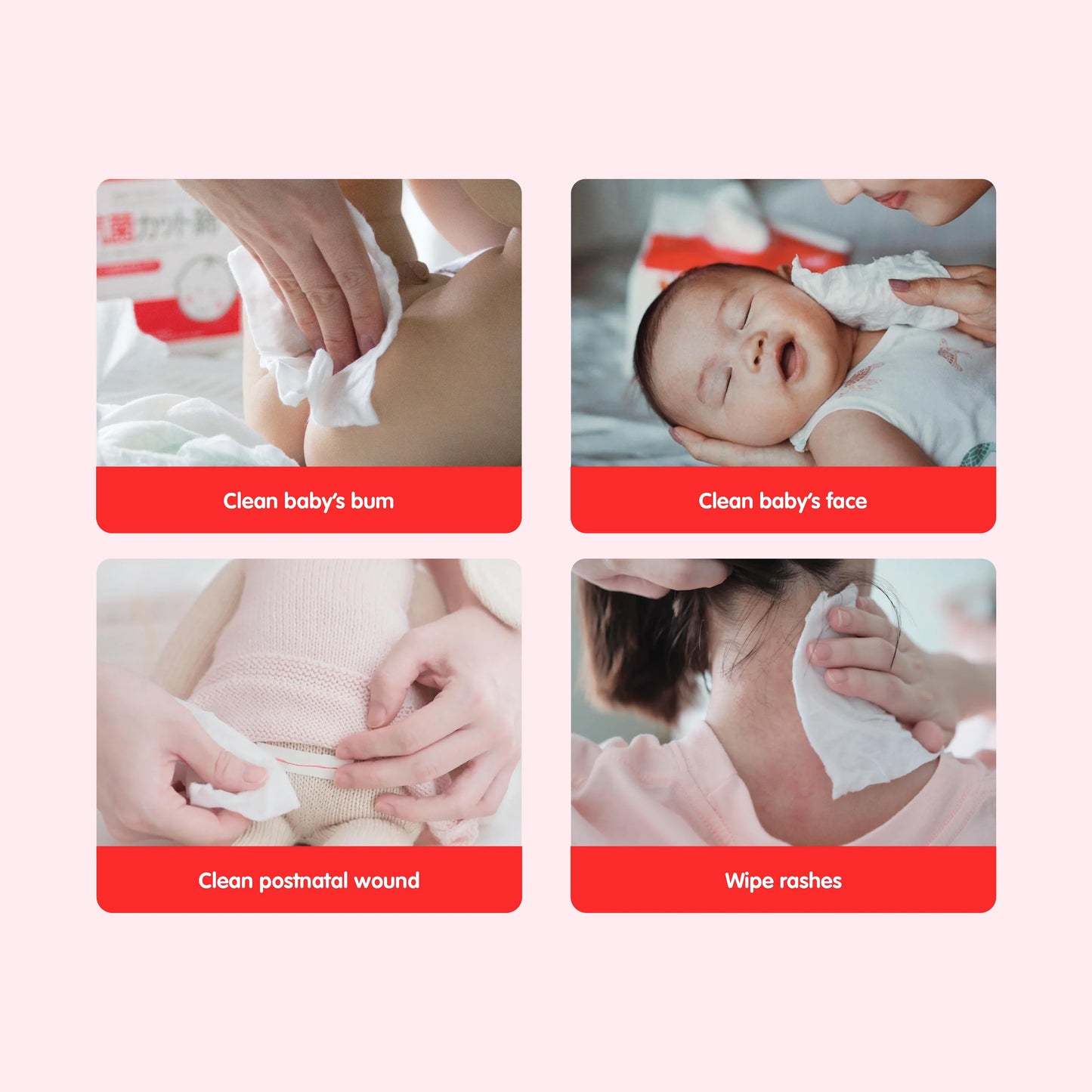 Suzuran Baby Antibacterial Cut Cotton 40 pcs