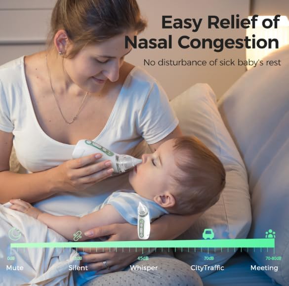Momcozy Baby Nasal Aspirator with Light and Music