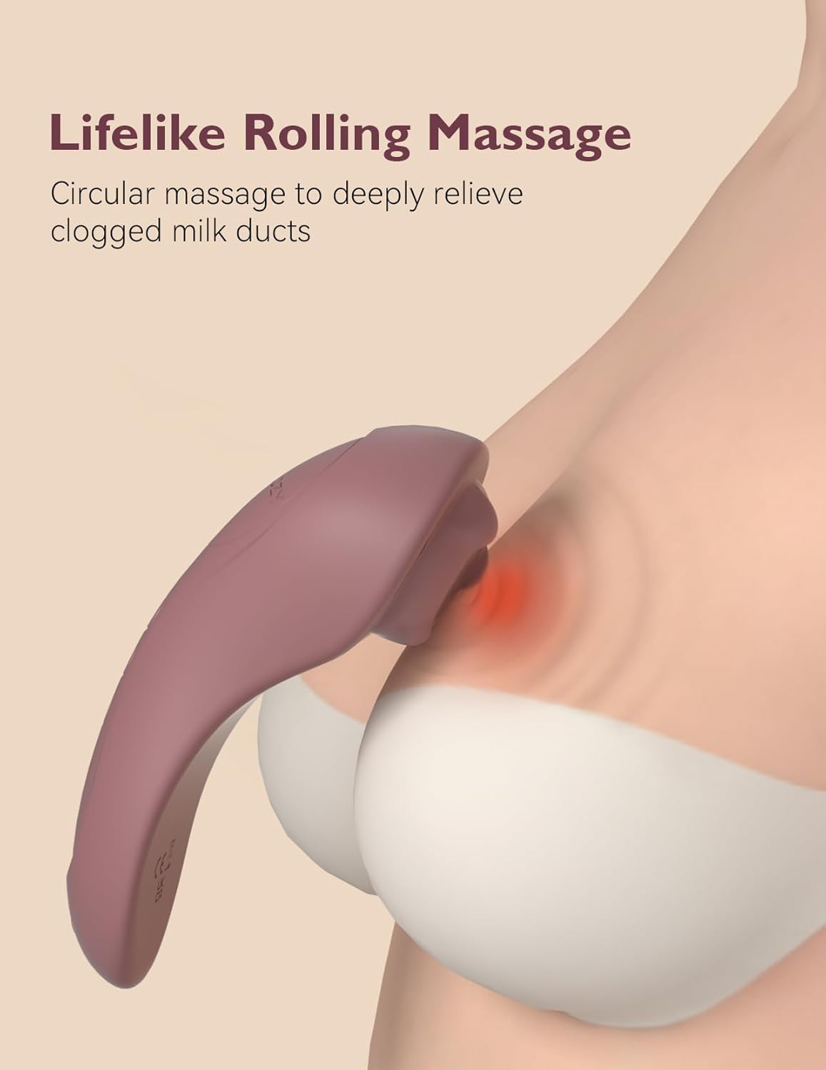 Momcozy 3-in-1 Kneading Lactation Massager with Heat