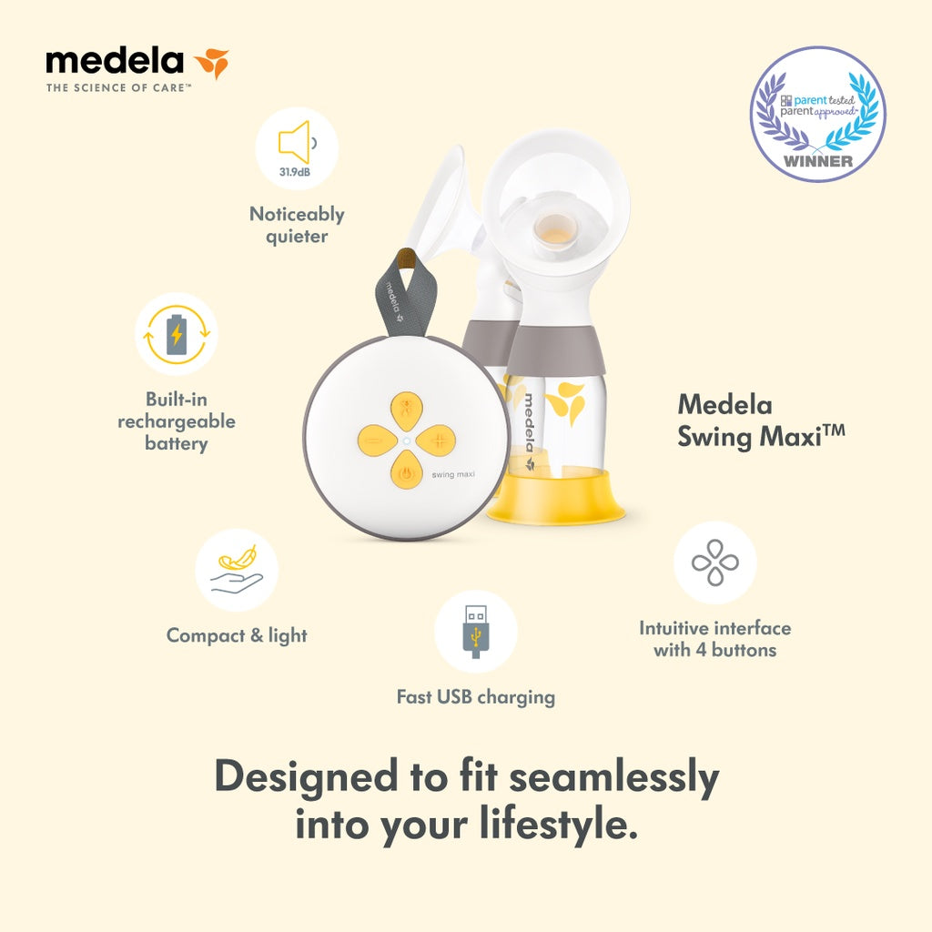 Medela Swing Maxi Double Electric Breast Pump With Personalfit Flex Breast Shield