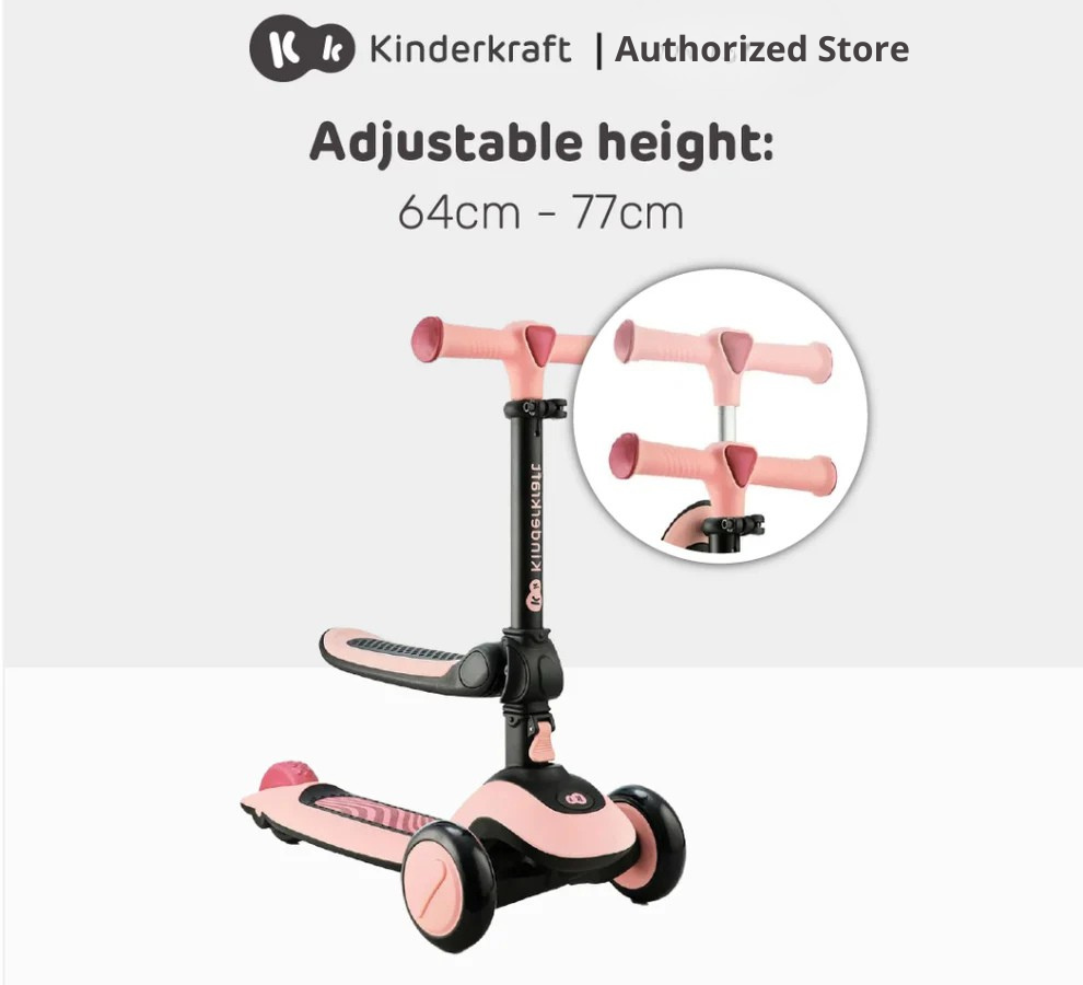 Kinderkraft Scooter 2-In-1 Halley Suitable For 2 Years Old