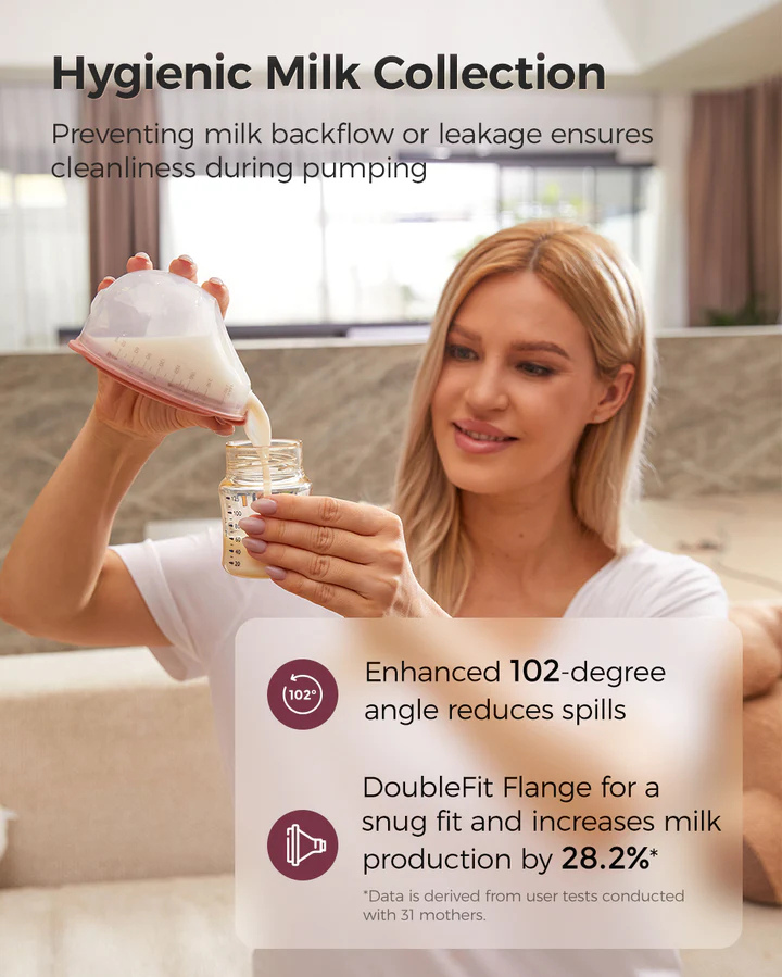 Momcozy V1 Pro Hospital-Grade, Hands-Free & Portable Wearable Pump, Double