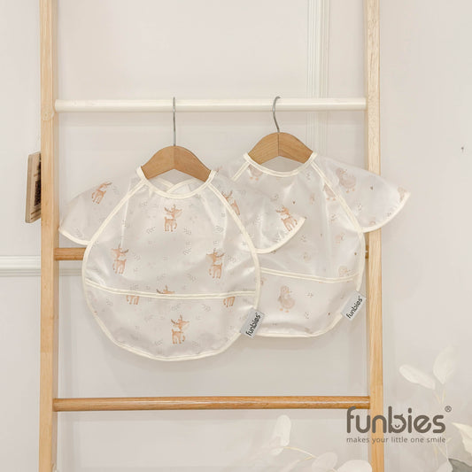 Funbies Snuggle Baby Bibs Set (Deer + Duck)
