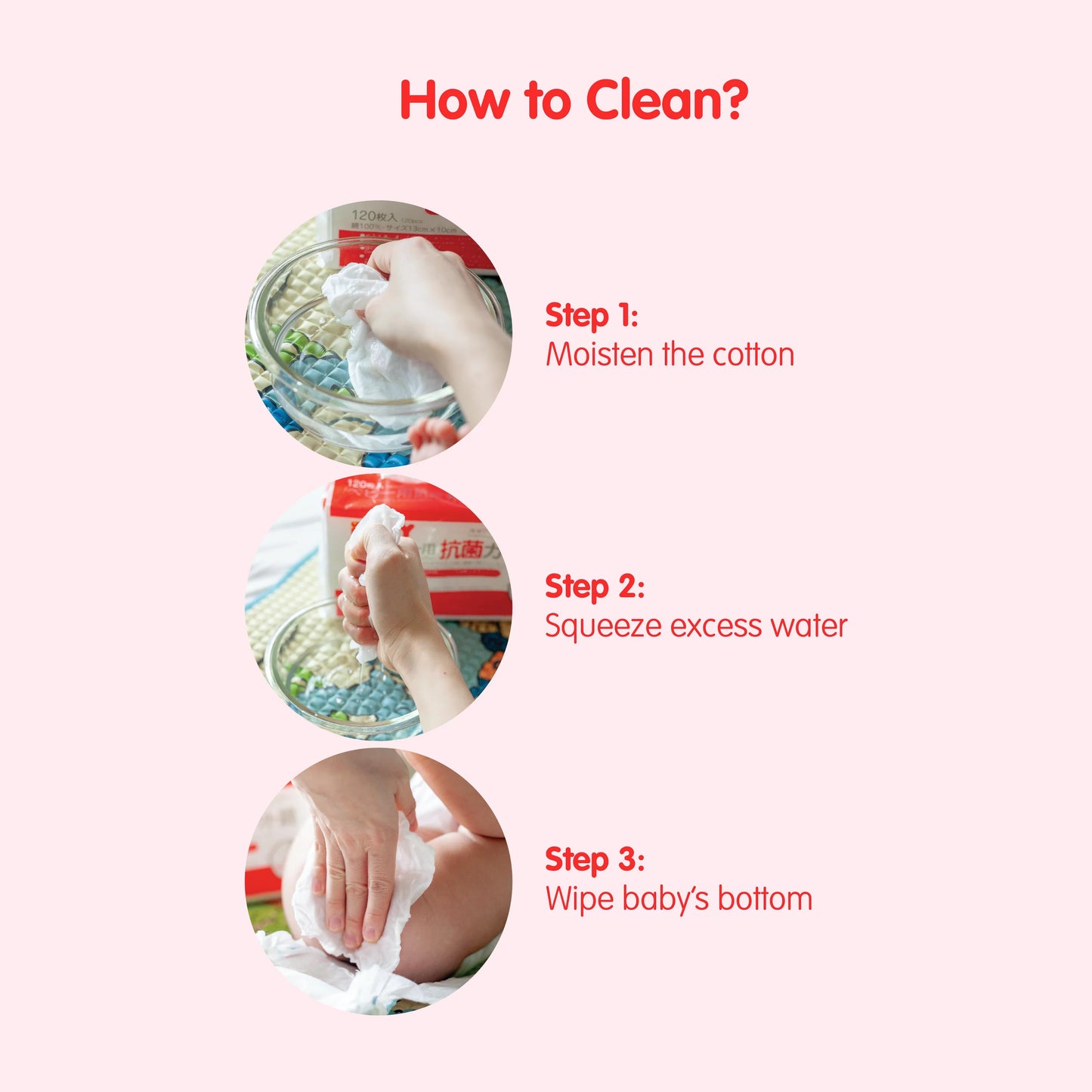 Suzuran Baby Antibacterial Cut Cotton 40 pcs