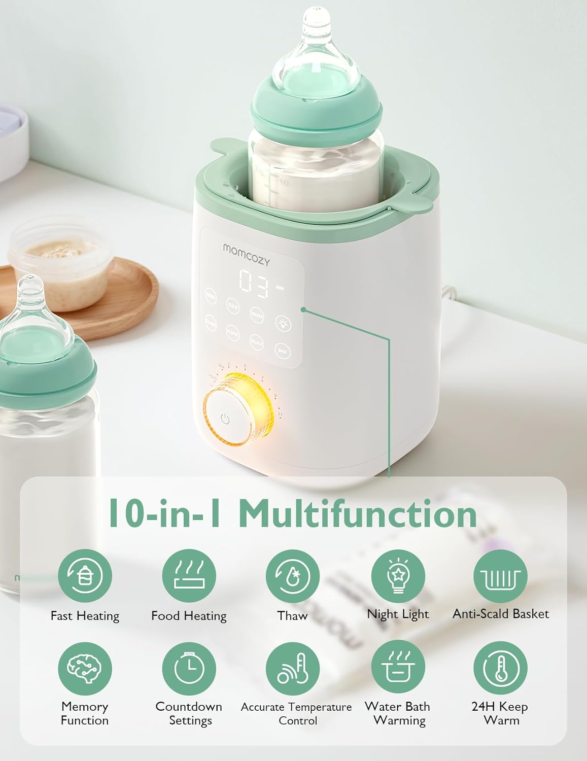 Momcozy Nutri Smart Analog Baby Bottle Warmer