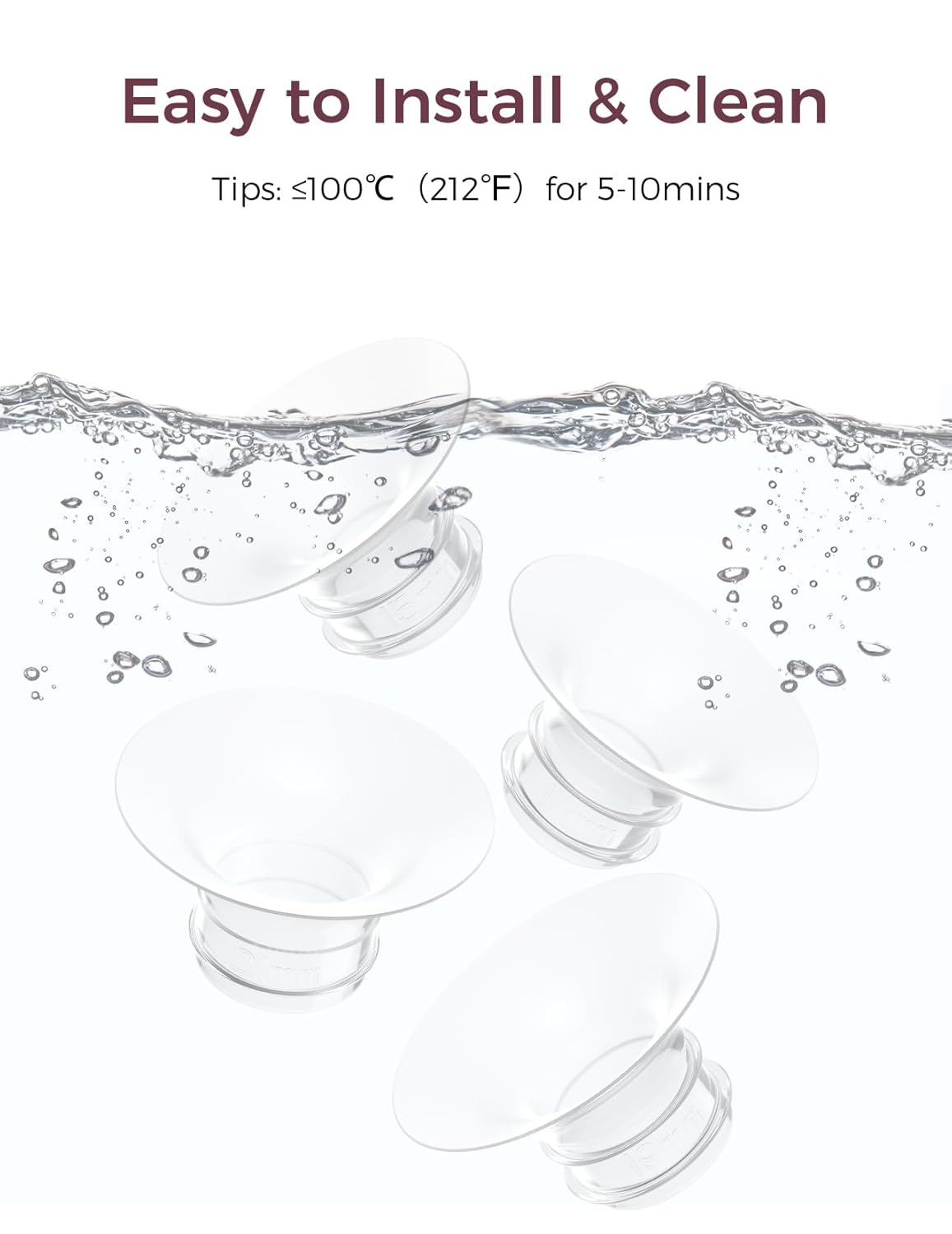 Momcozy Flange Insert for Momcozy M9 Breast Pump (15/17/19/21mm)