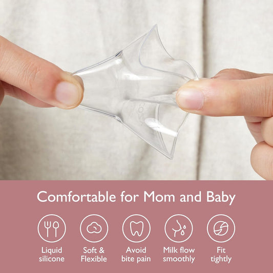 Momcozy Ultra Thin Contact Nipple Shield Include Carry Case