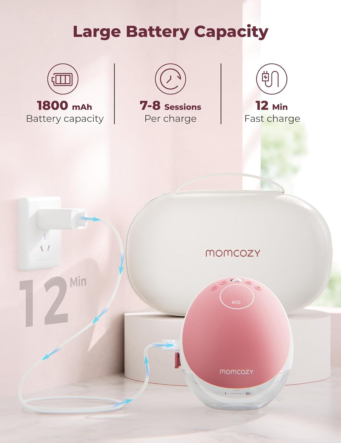 Momcozy M9 Mobile Flow™ Hands-Free Wearable Breast Pump
