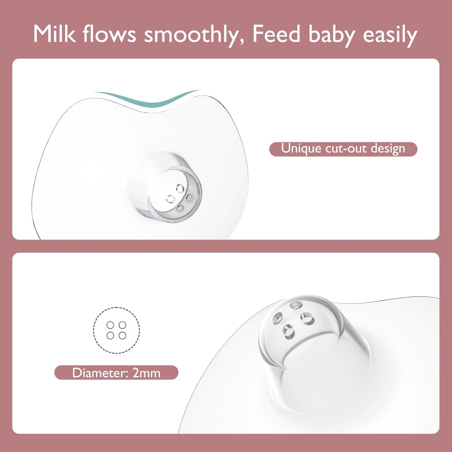 Momcozy Ultra Thin Contact Nipple Shield Include Carry Case