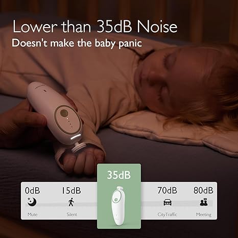 Momcozy Baby Electric Nail File with Night Light