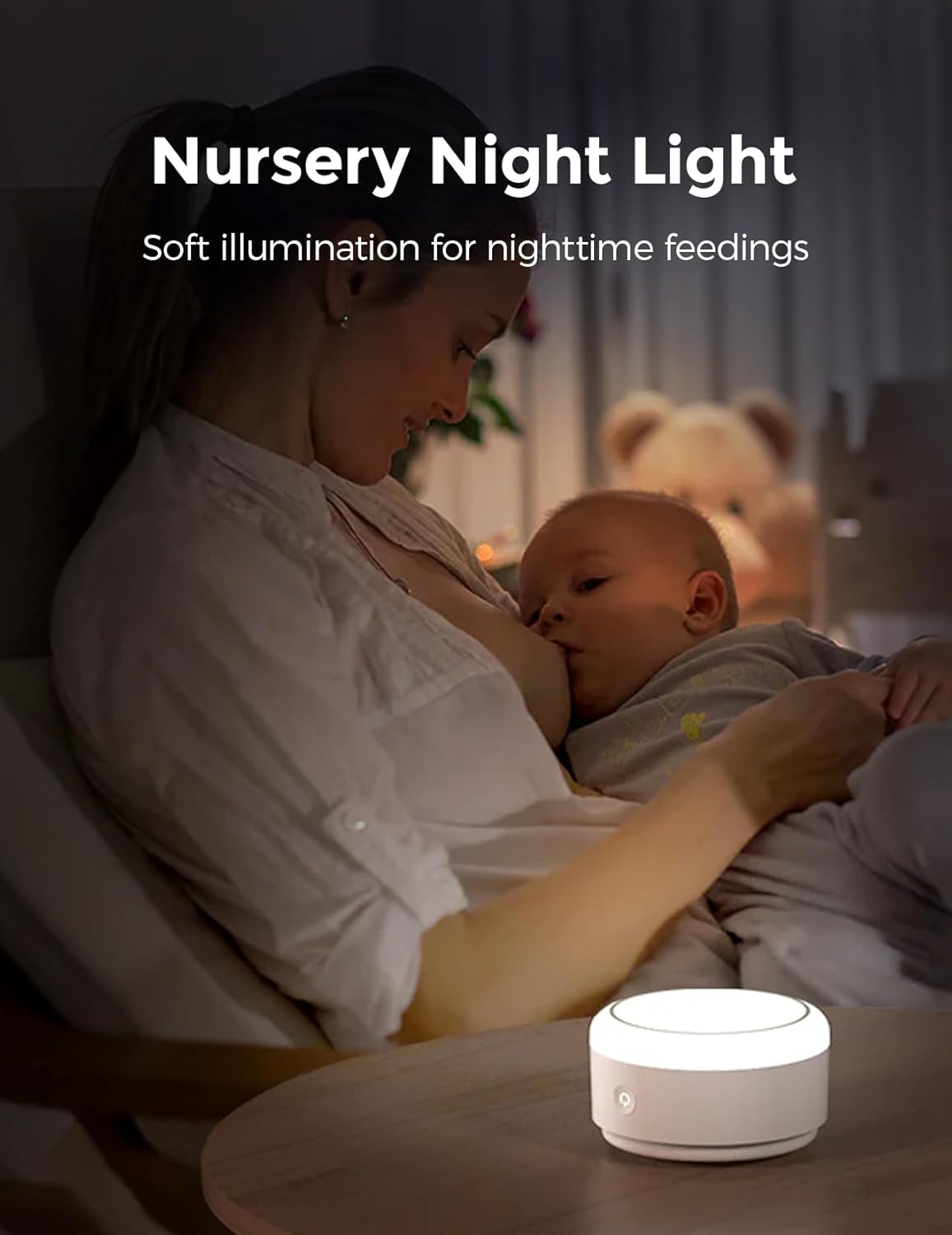 Momcozy White Noise Sound Machine for Baby with Nursery Light