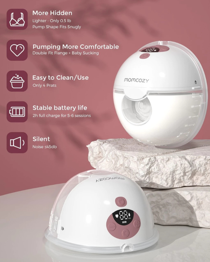Momcozy M5 All-in-one Wearable Breast Pump - Painlessly Pump