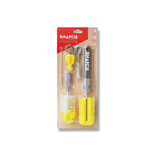 Snapkis 6-Piece Brush Set Grey