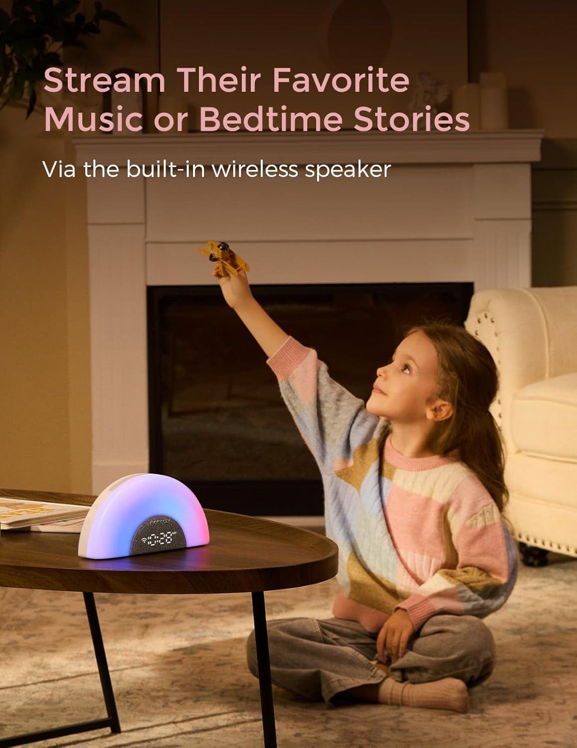 Momcozy Dreamsync™ Smart Baby Sound Machine - Rainbow Light & App Control