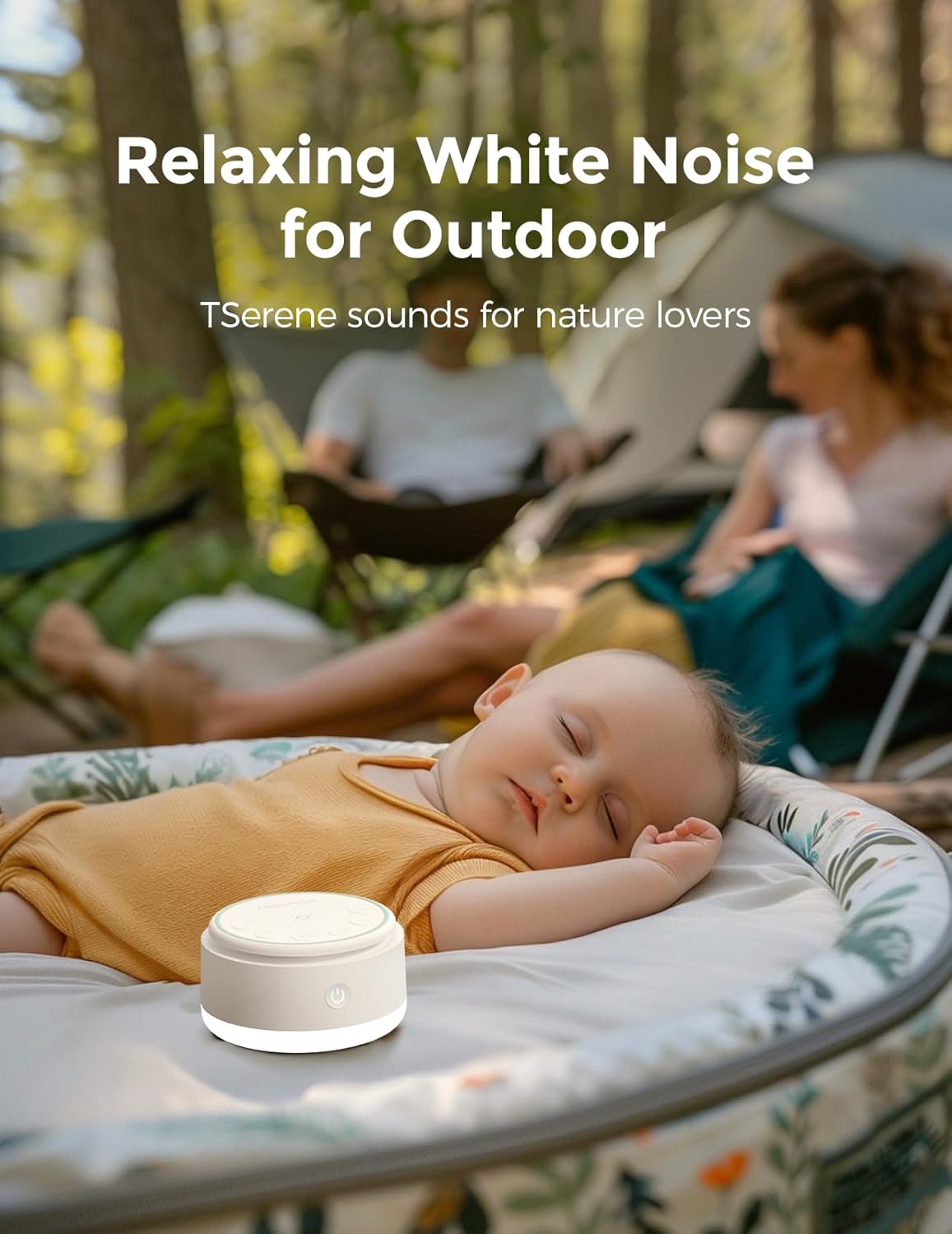 Momcozy White Noise Sound Machine for Baby with Nursery Light