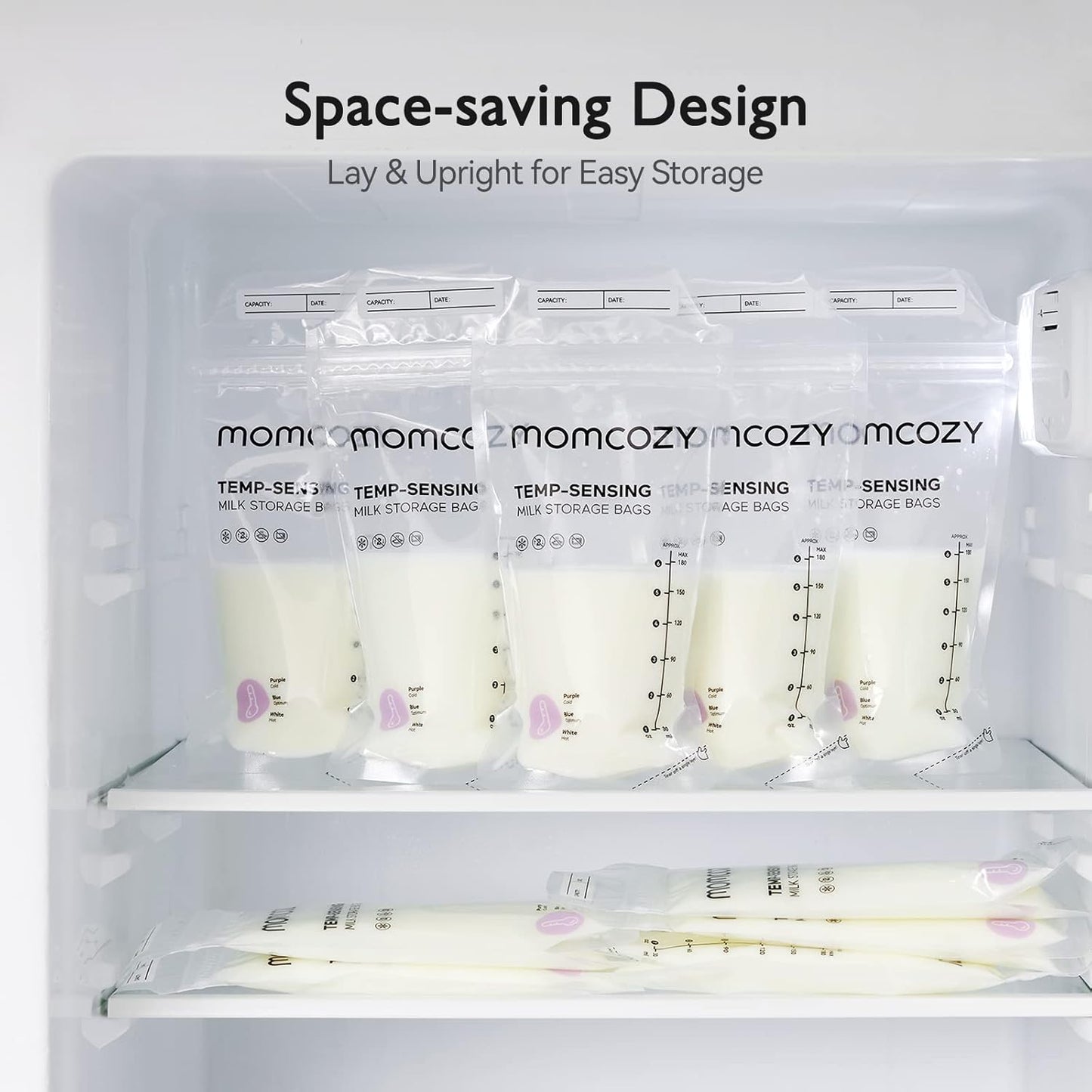 Momcozy Sensing Temperature Breastmilk Storage Bags (6oz/180ml)