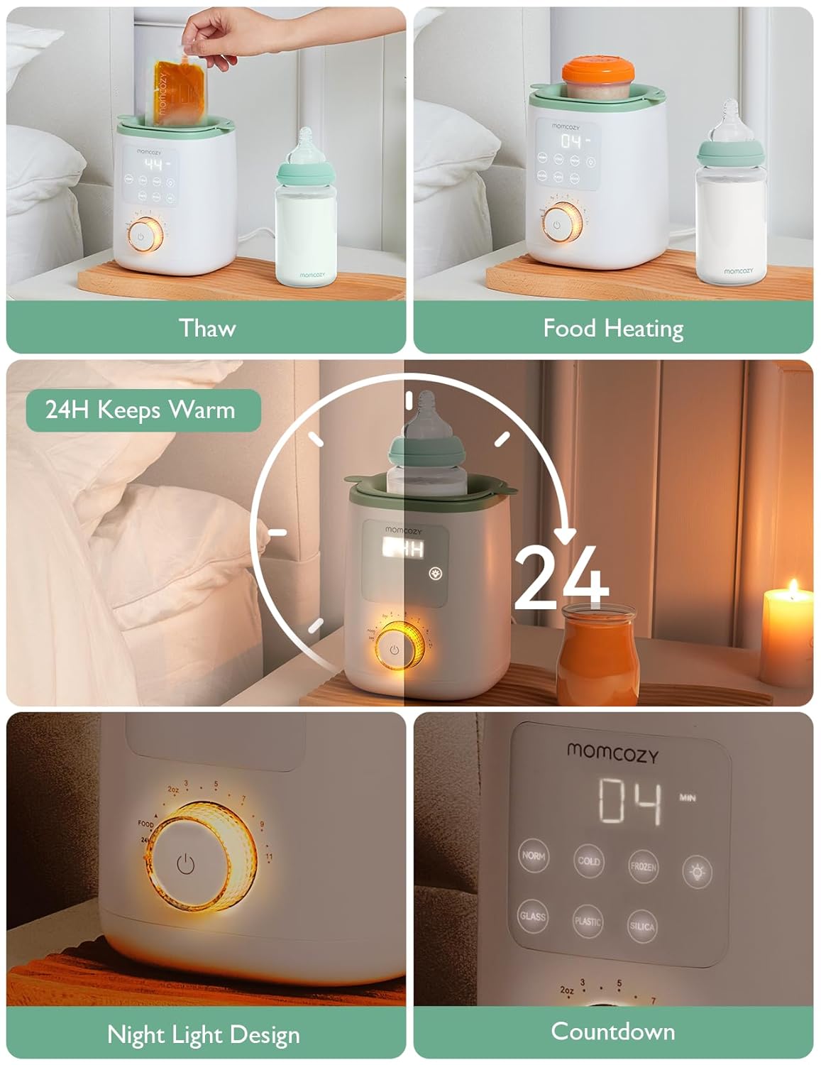 Momcozy Nutri Smart Analog Baby Bottle Warmer