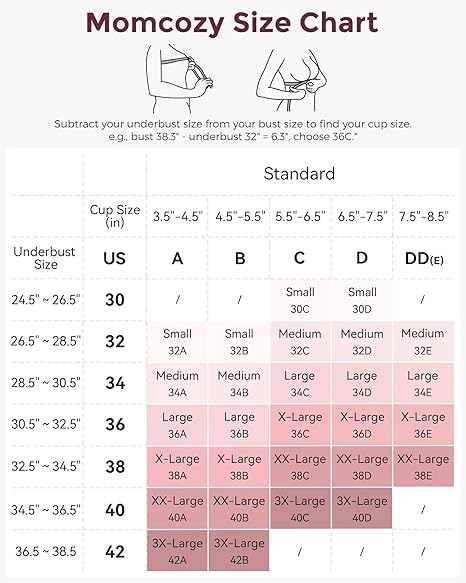 Momcozy YN21 Nursing Bra (Black or Skin)