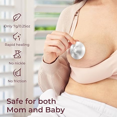 Momcozy Original 999 Silver Nipple Shield , 2pcs