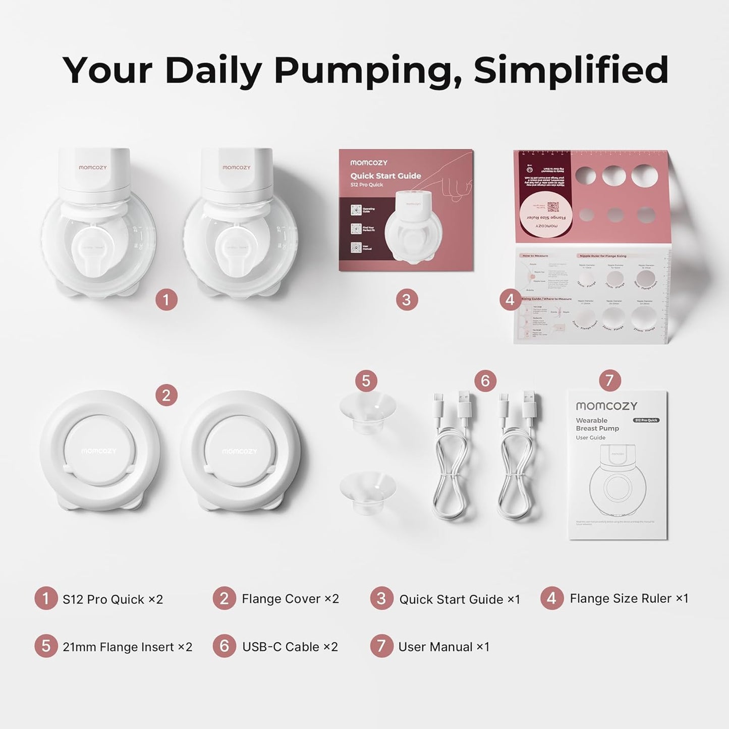 Momcozy S12 Pro Quick Portable Double Wearable Pump