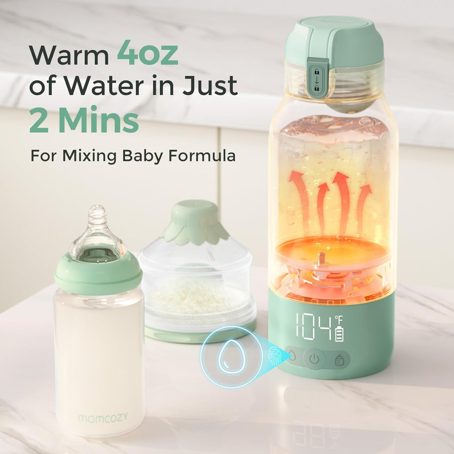 Momcozy Portable Milk Warmer for Travel with Fast Heating and Long Battery Life