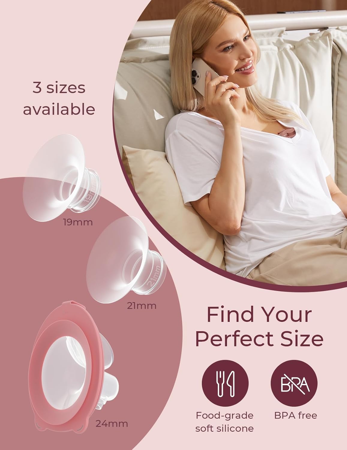 Momcozy Collection cup set for v1/v2 pro - 24mm