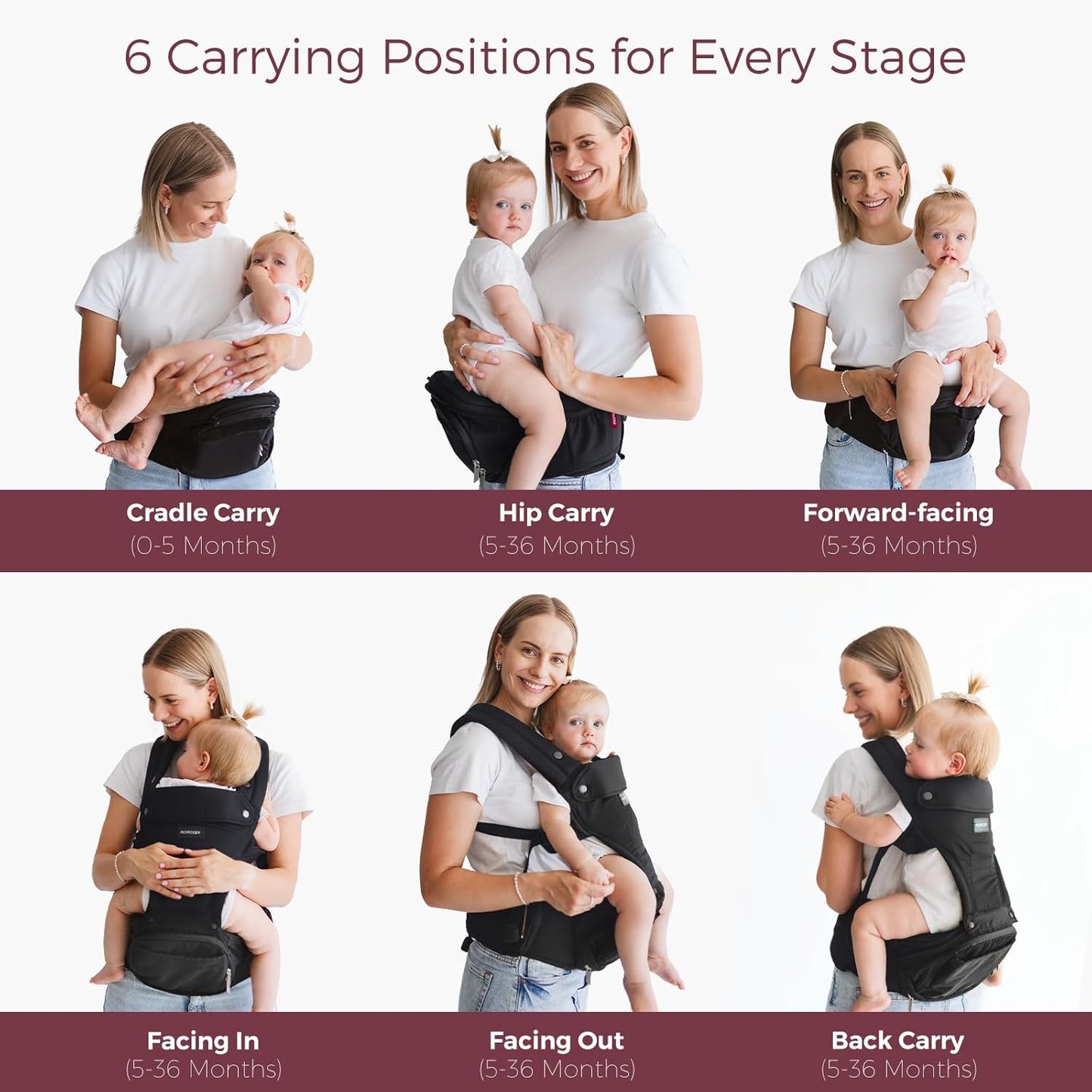 Momcozy Move2fit 2in 1 Seat Baby Carrier