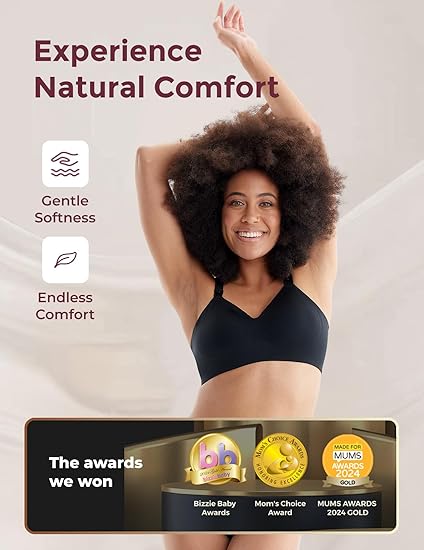 Momcozy YN21 Nursing Bra (Black or Skin)