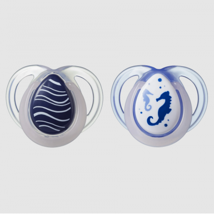 Tommee Tippee Soother Night Time 0-6M, 2 Packs