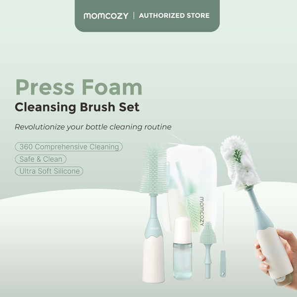 Momcozy Press Foam Cleansing Brush Set