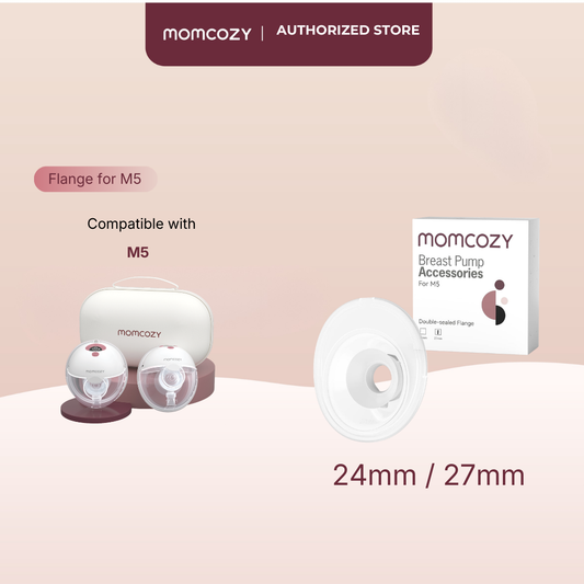 Momcozy Double-Sealed Flange for Momcozy M5 Breast Pump (24mm/27mm)