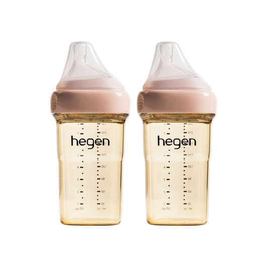 Hegen Pcto 240Ml/8Oz Ppsu Feeding Bottle ( Pink / Blue / Purple ) - 2Pcs / Pack