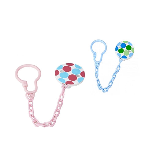 Dr. Brown's Pacifier Teether/Clip, Pink (All Plastic)