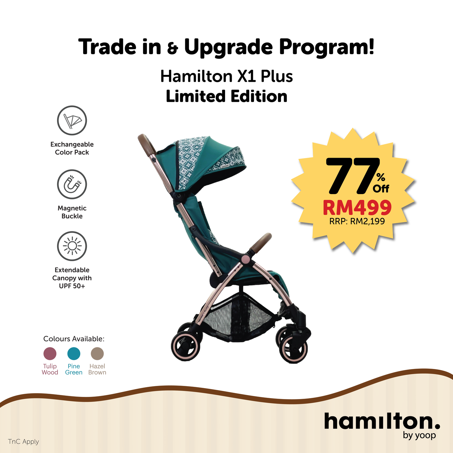 [ Trade In ] Hamilton Limited Edition X1 Plus Stroller