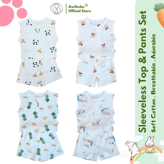 Awibubu Sleeveless Top & Pant Set