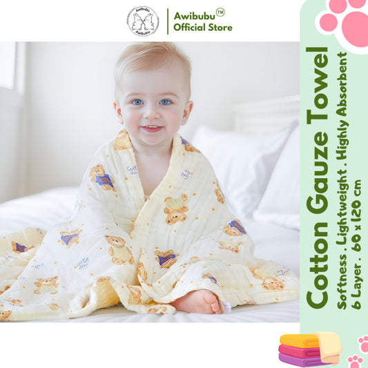 Awibubu Cotton Gauze Towel