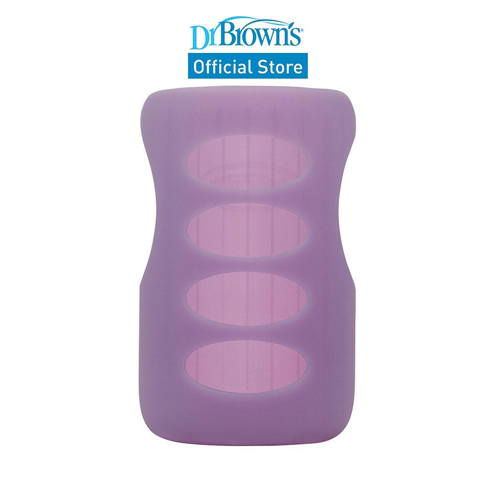 Dr. Brown's Options+ Glass Wide Neck Bottle Silicone Sleeve, 9oz/270ml, 1 Piece