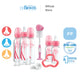Dr. Brown's Anti-Colic Options+ PP Narrow Neck Baby Bottle Gift Set - BPA/PFOA Free, Silicone Nipple, Anti-Reflux - Blue/Pink