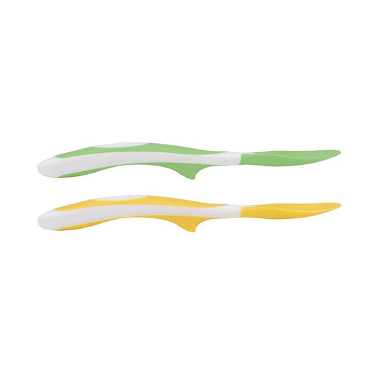 Dr. Brown’s Soft-Tip Baby Toddler Feeding Spoons, Yellow/Green, 2 Pieces