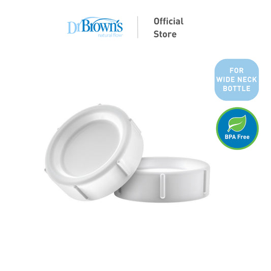 Dr. Brown's Wide Neck Baby Bottle Storage/Travel Cap (2-pcs)