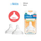 Dr. Brown's Options+ Wide Neck Bottle Silicone Nipple/Teat, 2 Pieces