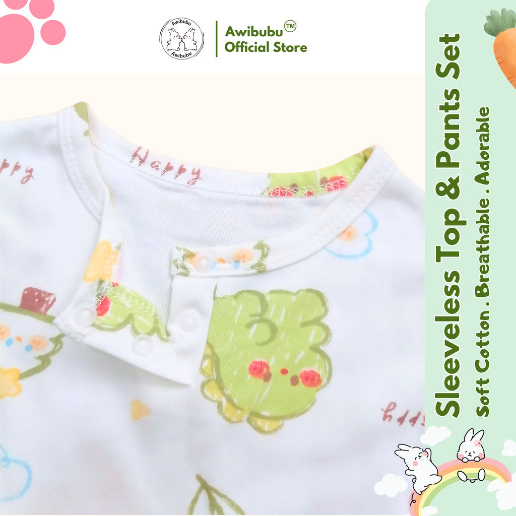 Awibubu Sleeveless Top & Pant Set