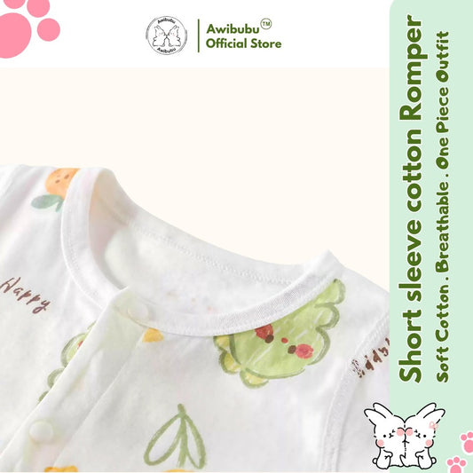 Awibubu Short Sleeve Romper